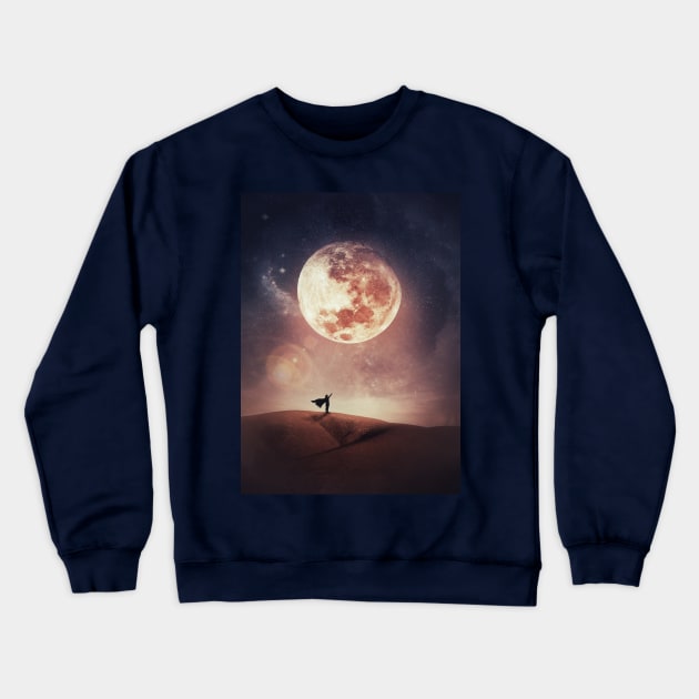 moon hero Crewneck Sweatshirt by 1STunningArt